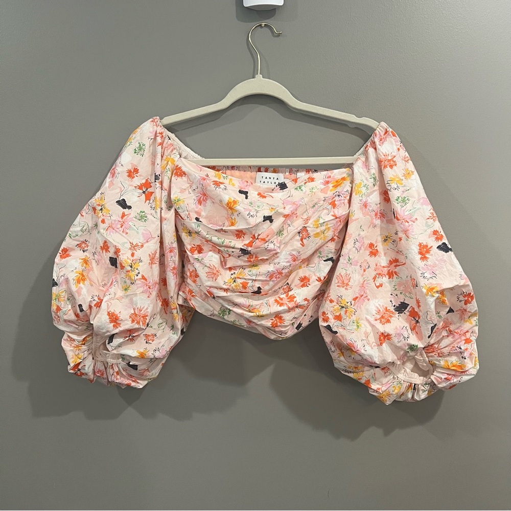 Tanya Taylor Multicolor Floral Blouse